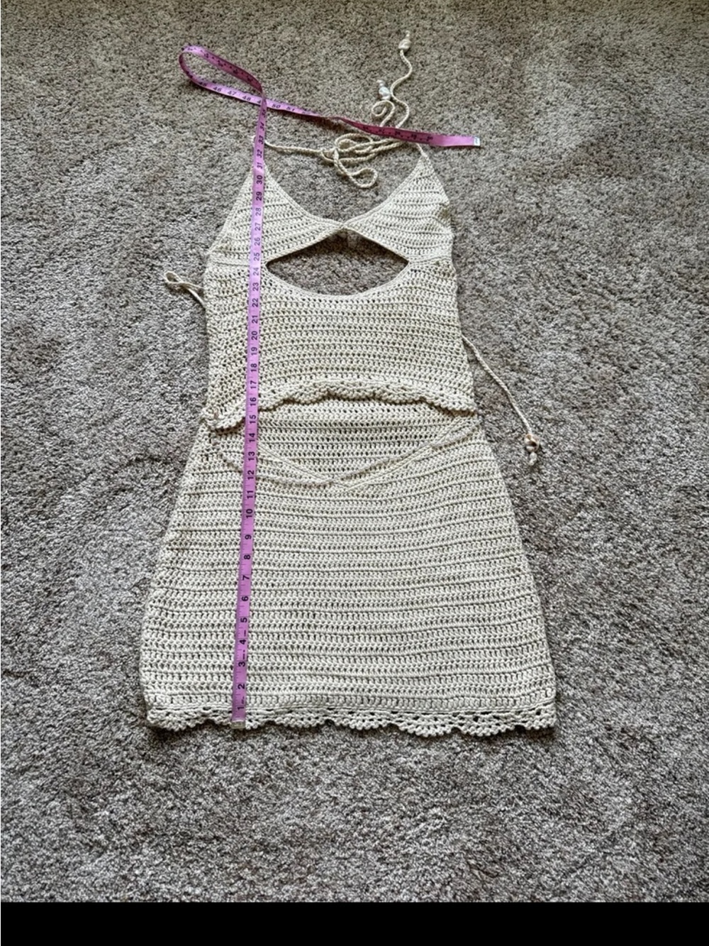 OUTCAST ROKI MINI DRESS SAND 
size Large/XL - Picture 12 of 12